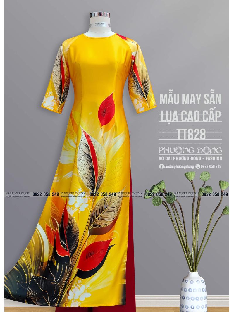 Áo Dài Truyền Thống Lụa Cao Cấp TT828